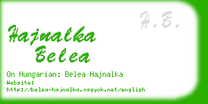 hajnalka belea business card